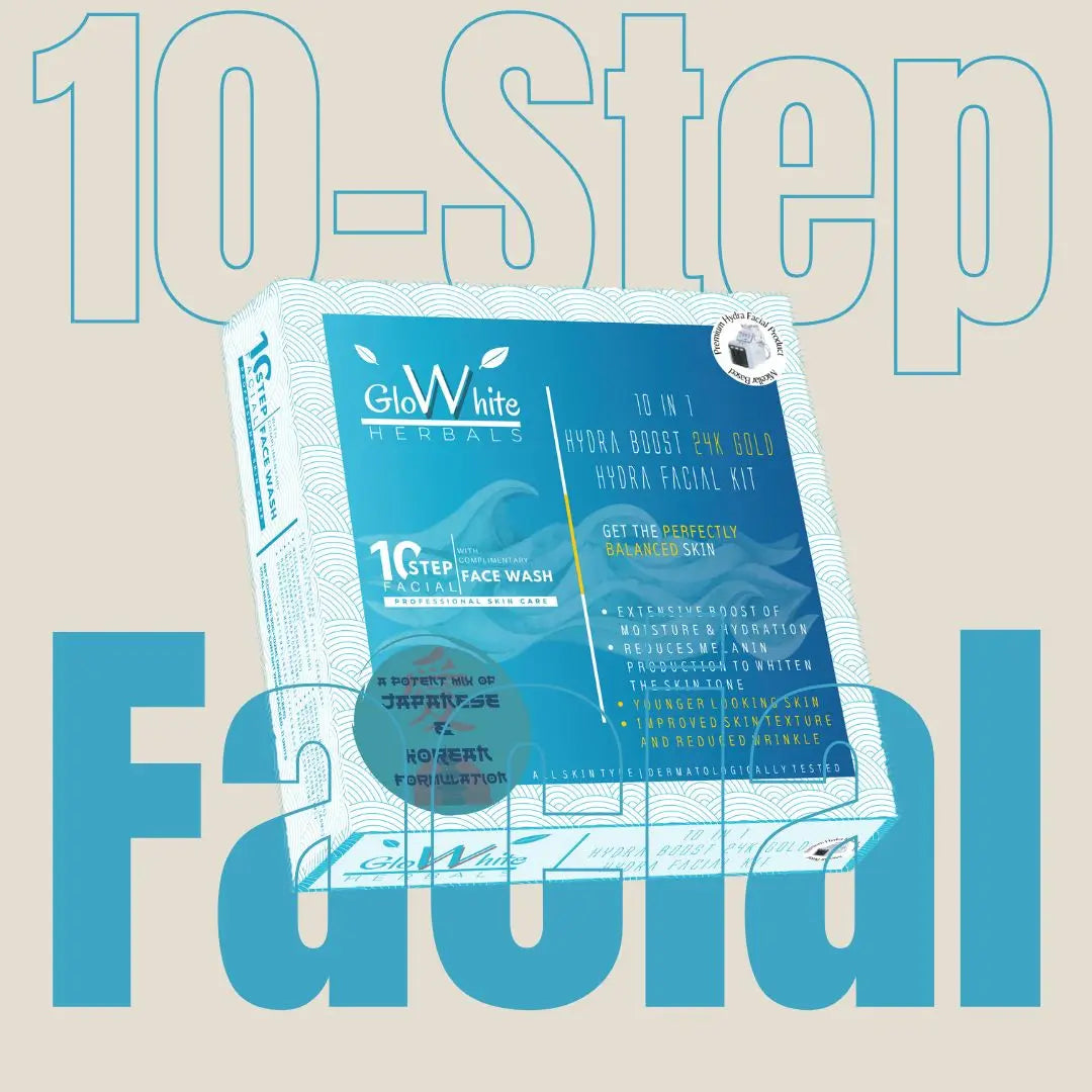 GloWhite Herbals 10 in 1 Hydra Boost 24K Gold Hydra Facial Kit