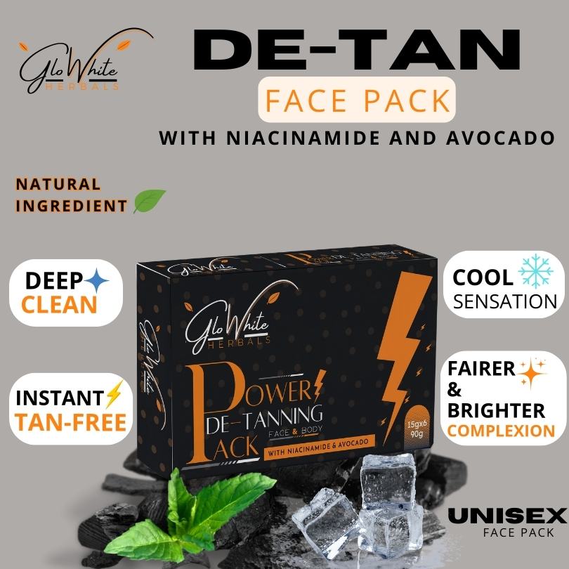 Detan Cream with Niacinamide For Skin Brightening & Tan Removal (15X6 sachets) (90 g)