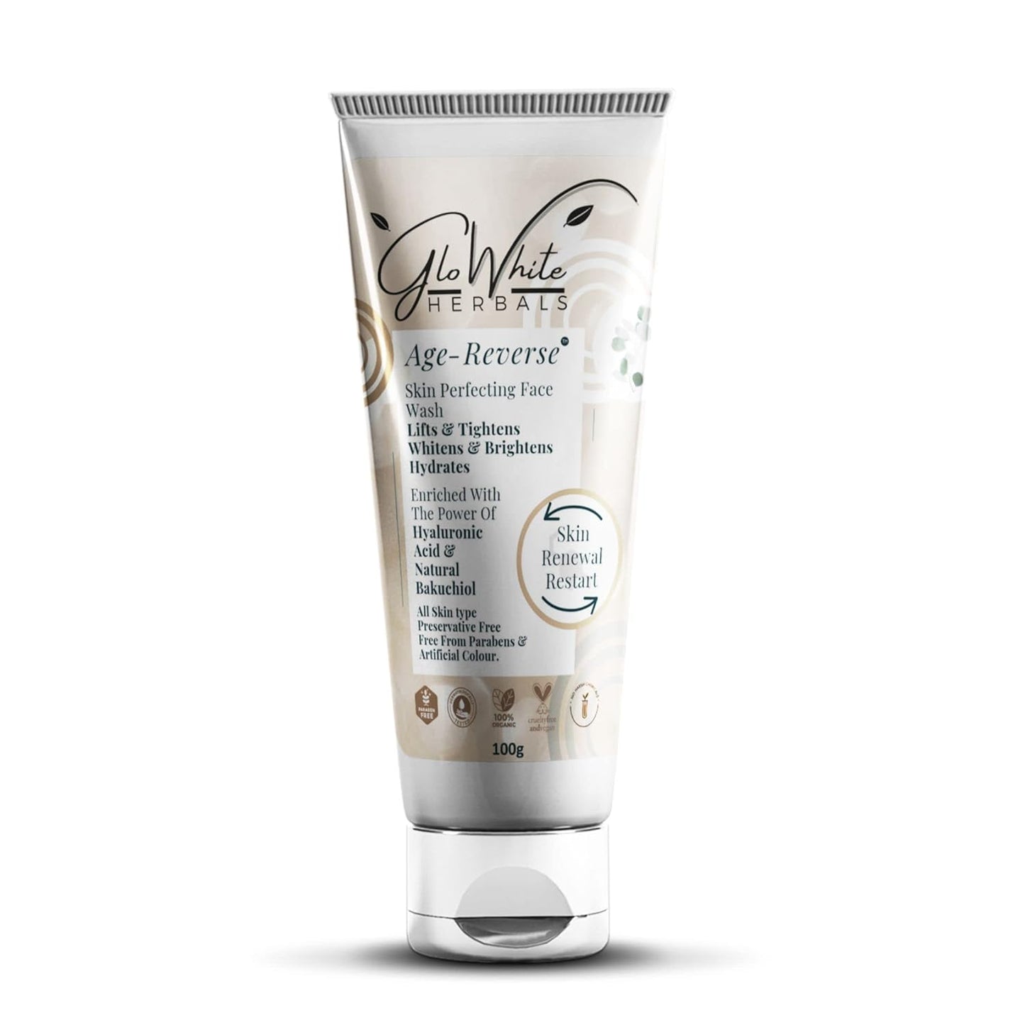 Age-Reverse Face Wash with Hyaluronic Acid & Bakuchiol