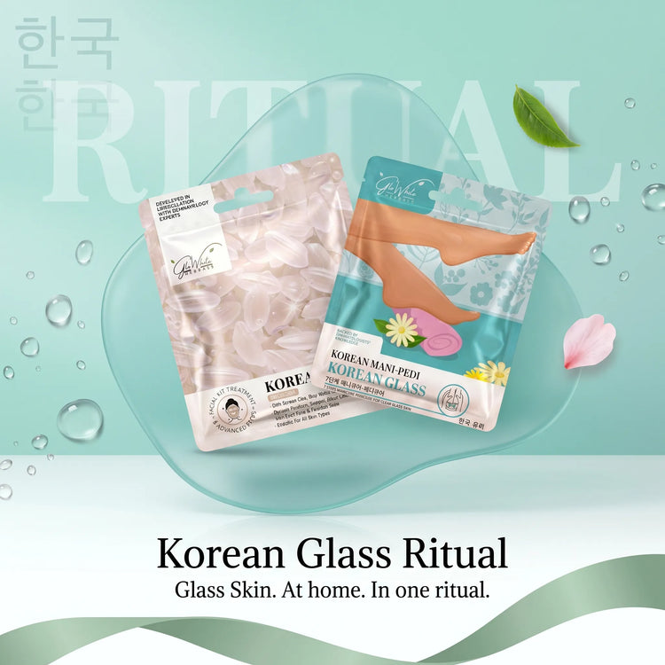 Korean Glass Ritual - facial sachet and mani-pedi kit