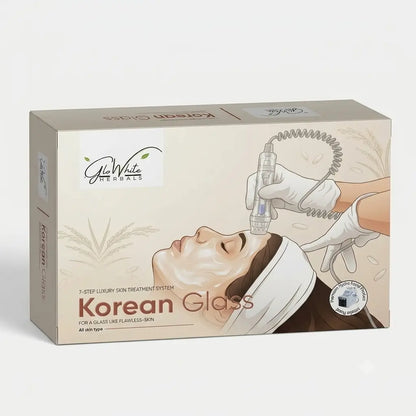 Korean Glass Skin Facial Kit 10-Step | For a Glass Like Clear And Radiant Skin | Hydra Facial Kit | Suitable for Hand Application & Hydra Machine Use | With Rubber Mould Mask and a Free Face Wash