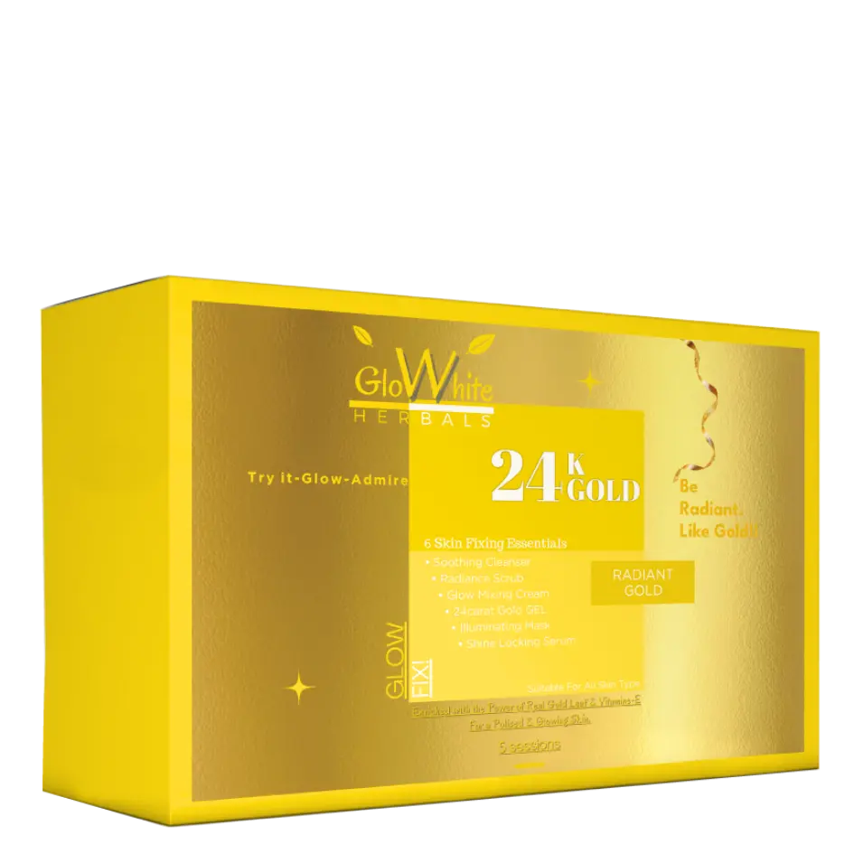 24K Gold Facial Kit GloWhite Herbals