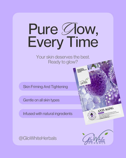 Anti-Aging kit promo: Pure Glow, skin firming, gentle for all skin types