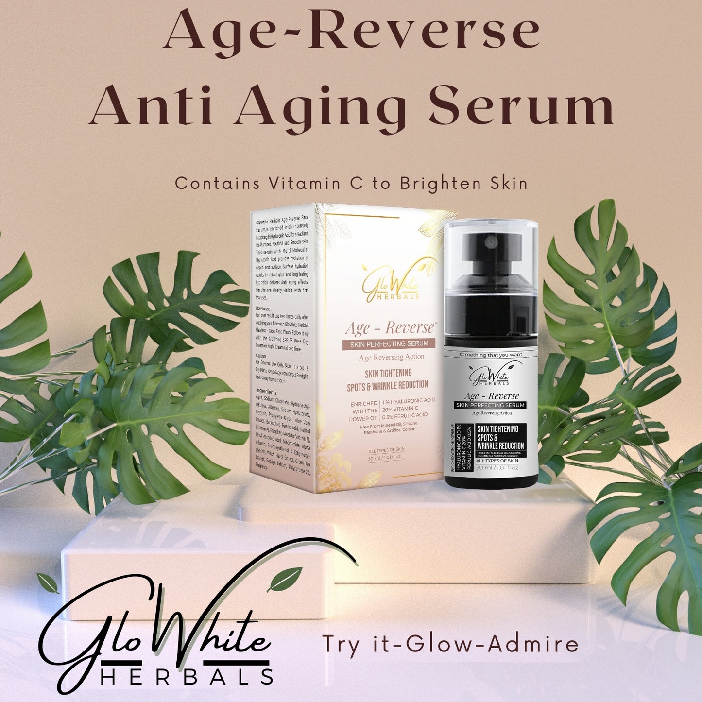 Age-Reverse Hyaluronic Acid & Retinol Face Serum