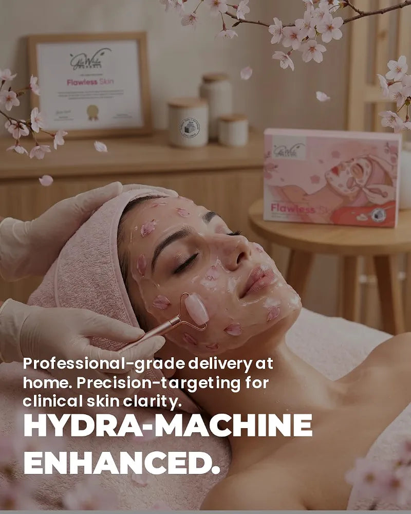 Flawless Skin 7-Step Treatment Kit for Hyperpigmentation, Dullness, Dark Spots, & Tan with Hyaluronic Acid, Niacinamide, Vitamin C,Salicylic Acid, Glycolic Acid & More, for Radiant Transformation