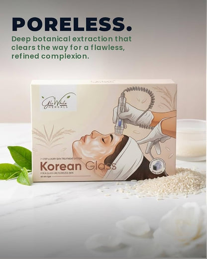Korean Glass Skin Facial Kit 10-Step | For a Glass Like Clear And Radiant Skin | Hydra Facial Kit | Suitable for Hand Application & Hydra Machine Use | With Rubber Mould Mask and a Free Face Wash
