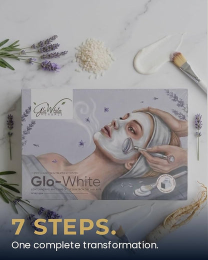GloWhite Herbals Signature Skin Brightening Facial Kit 350g | Hyaluronic Acid, Niacinamide & Vitamin C | Radiant & Glowing Skin