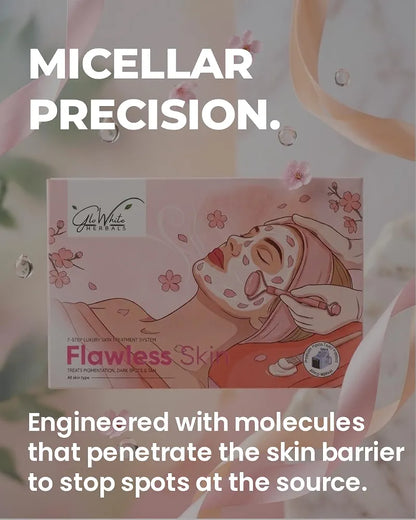 Flawless Skin 7-Step Treatment Kit for Hyperpigmentation, Dullness, Dark Spots, & Tan with Hyaluronic Acid, Niacinamide, Vitamin C,Salicylic Acid, Glycolic Acid & More, for Radiant Transformation