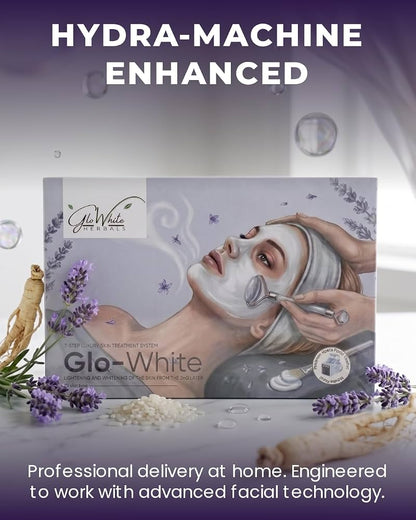 GloWhite Herbals Signature Skin Brightening Facial Kit 350g | Hyaluronic Acid, Niacinamide & Vitamin C | Radiant & Glowing Skin