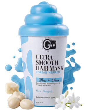 GW Professional Ultra Smooth Hair Spa Mask 800g | Korean Formulation | Shea Butter Omega-9 & Hydrolyzed Keratin | For Deep Conditioning Dry Frizzy & Unmanageable Hair