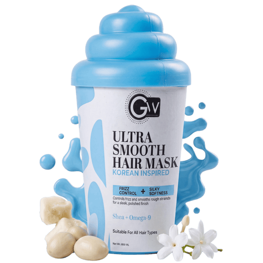 GW Professional Ultra Smooth Hair Spa Mask 800g | Korean Formulation | Shea Butter Omega-9 & Hydrolyzed Keratin | For Deep Conditioning Dry Frizzy & Unmanageable Hair