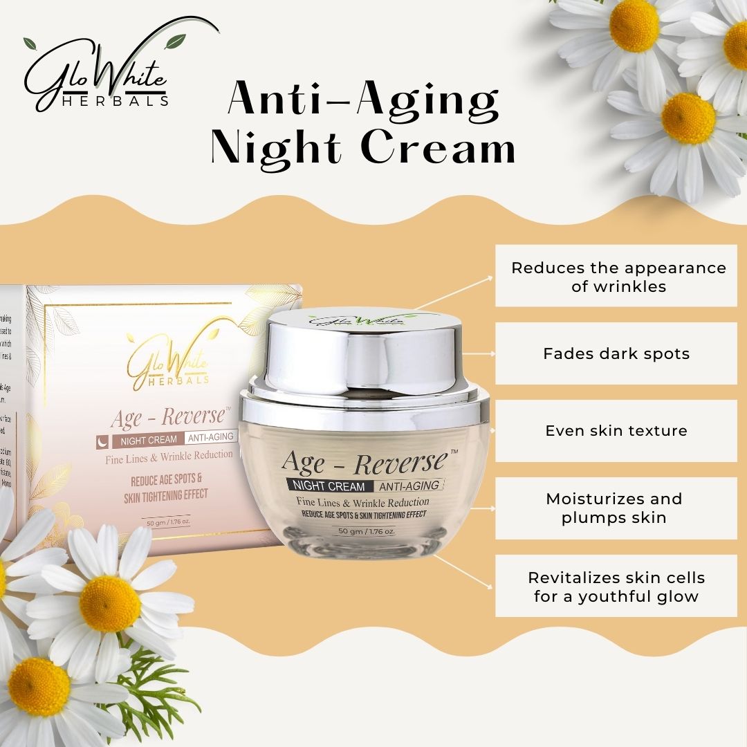 Age-Reverse Night Cream with Niacinamide, Hyaluronic Acid, Retinol, & Vitamin-C