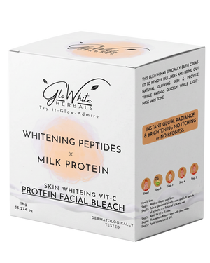 GloWhite Herbals Skin Whitening Bleach For Face For Women | Instant Whitening & Brightening Face & Body Bleach | No-Itching & No-Redness Unisex Formula  | For All Skin type | 1kg