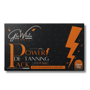 GloWhite Herbals DeTan Face Pack For Tan Removal 90g | Bleach-Free & Ammonia-Free D-Tan Face Mask for Instant Tan Removal