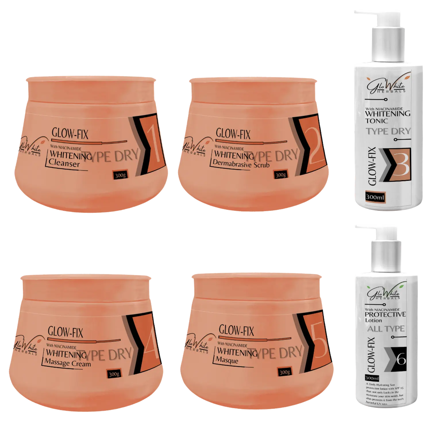 Glow-Fix Protective Lotion SPF 15 pump bottle, All Type, 300ml (6)