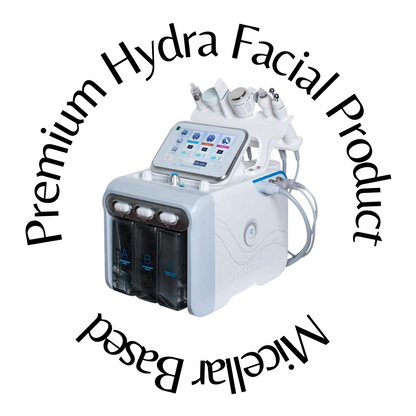 HydraFacial Pro device with screen and connected handpieces