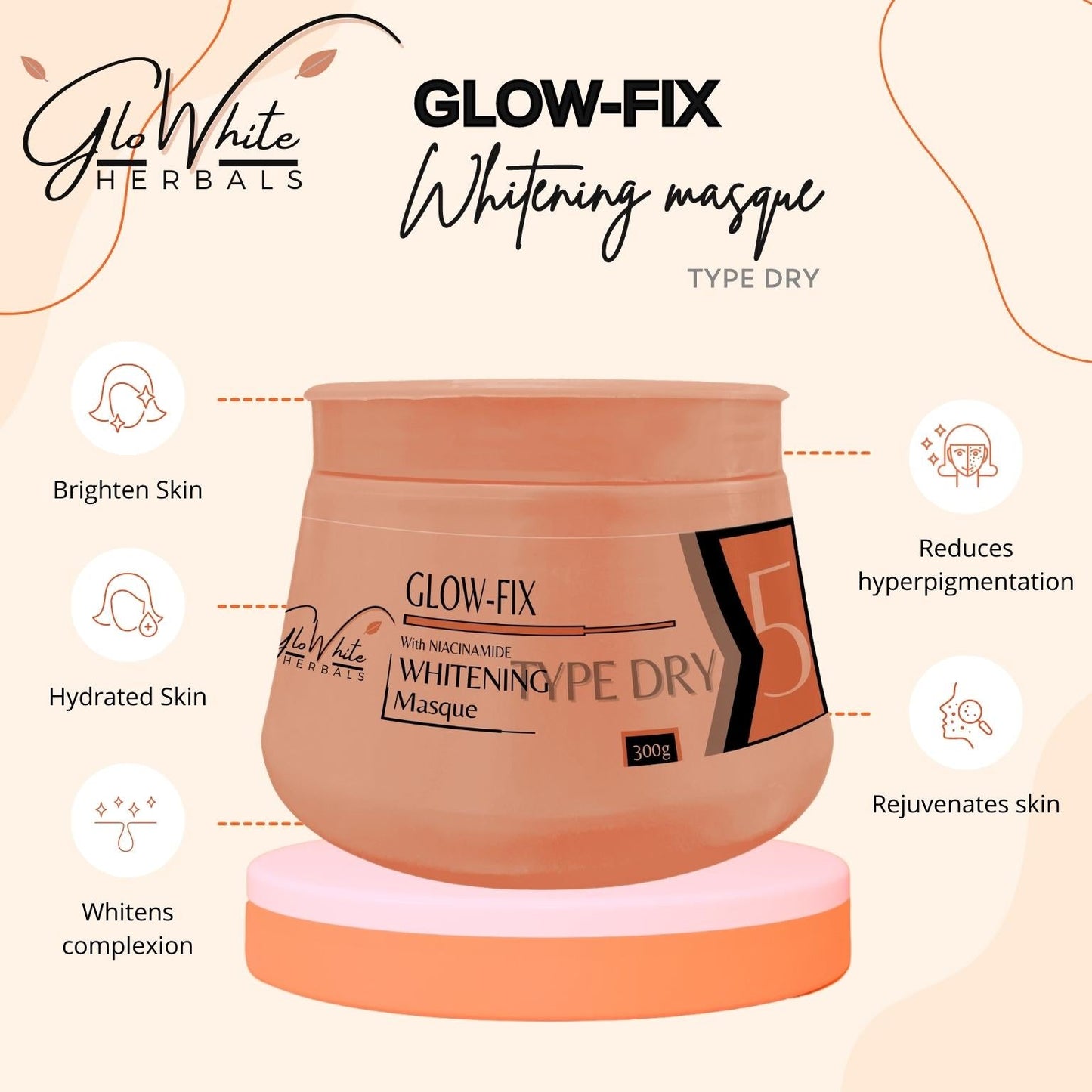 Glow-Fix Whitening Masque GloWhite Herbals