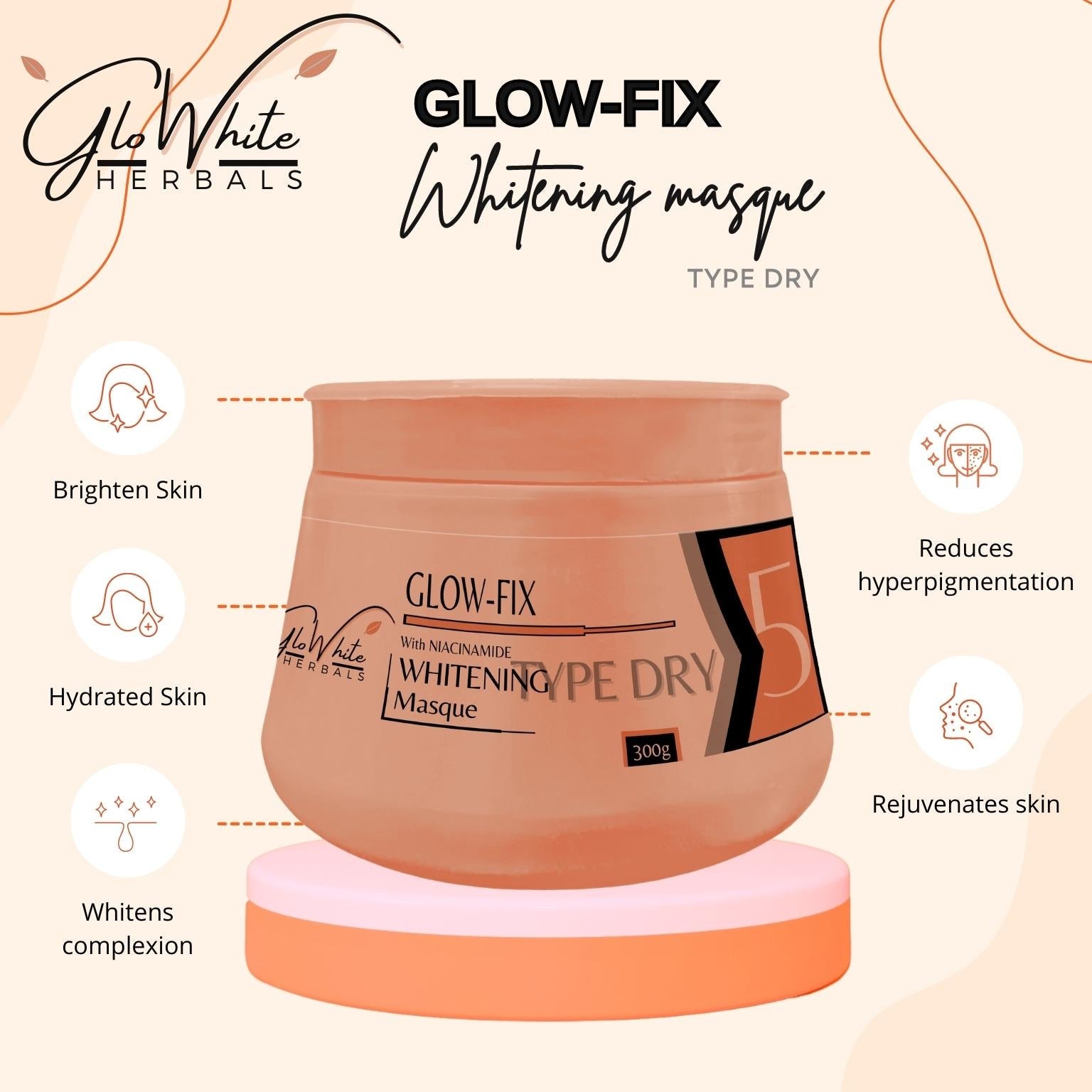 Glow-Fix Whitening Masque GloWhite Herbals