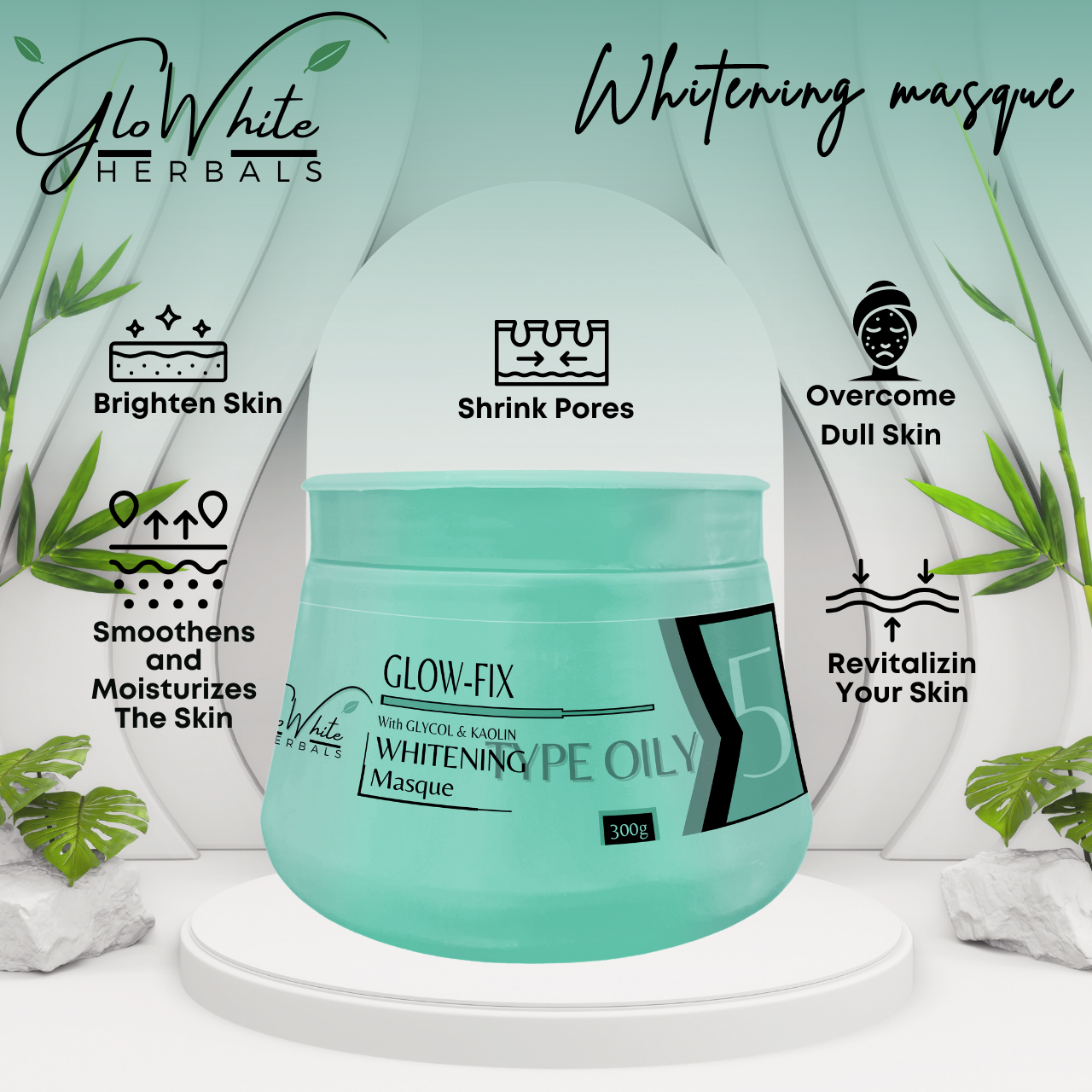 Glow-Fix Whitening Masque - Type Oily GloWhite Herbals