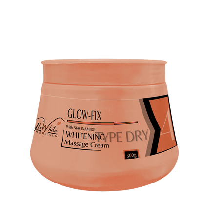 Glow-Fix Whitening Massage Cream, Type Dry, orange Tiegelglas mit 300g