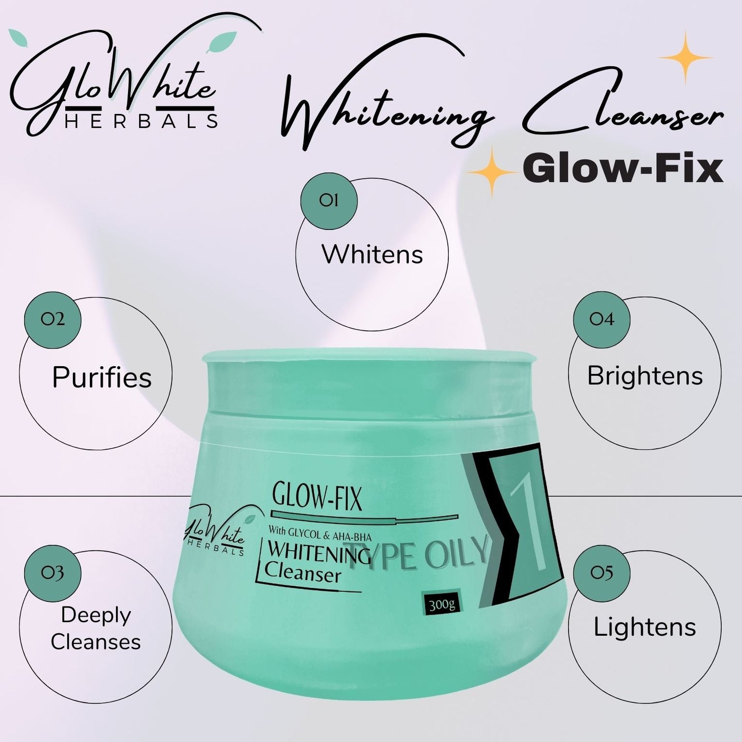 Glowhite Herbals Glow-Fix Whitening Cleanser GloWhite Herbals