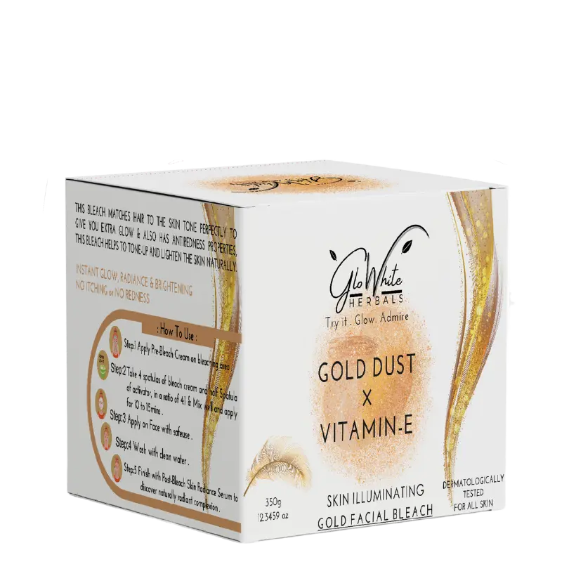 Gold Dust Vitamin-E Facial Bleach GloWhite Herbals