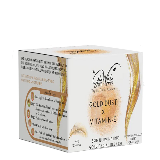 Gold Dust Vitamin-E Facial Bleach GloWhite Herbals