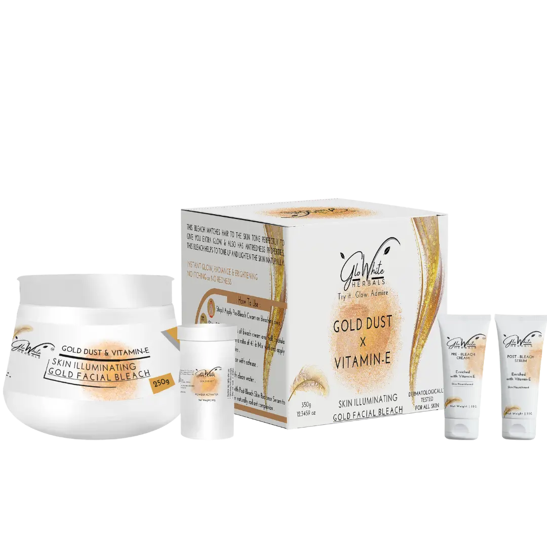 Gold Dust Vitamin-E Facial Bleach GloWhite Herbals