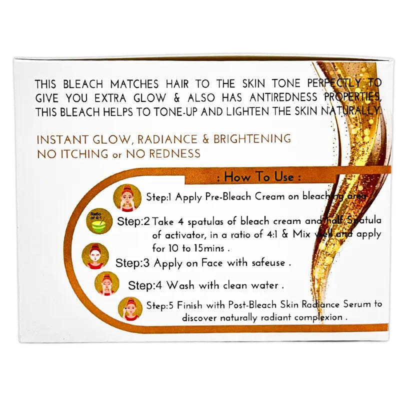 Gold Dust Vitamin-E Facial Bleach GloWhite Herbals