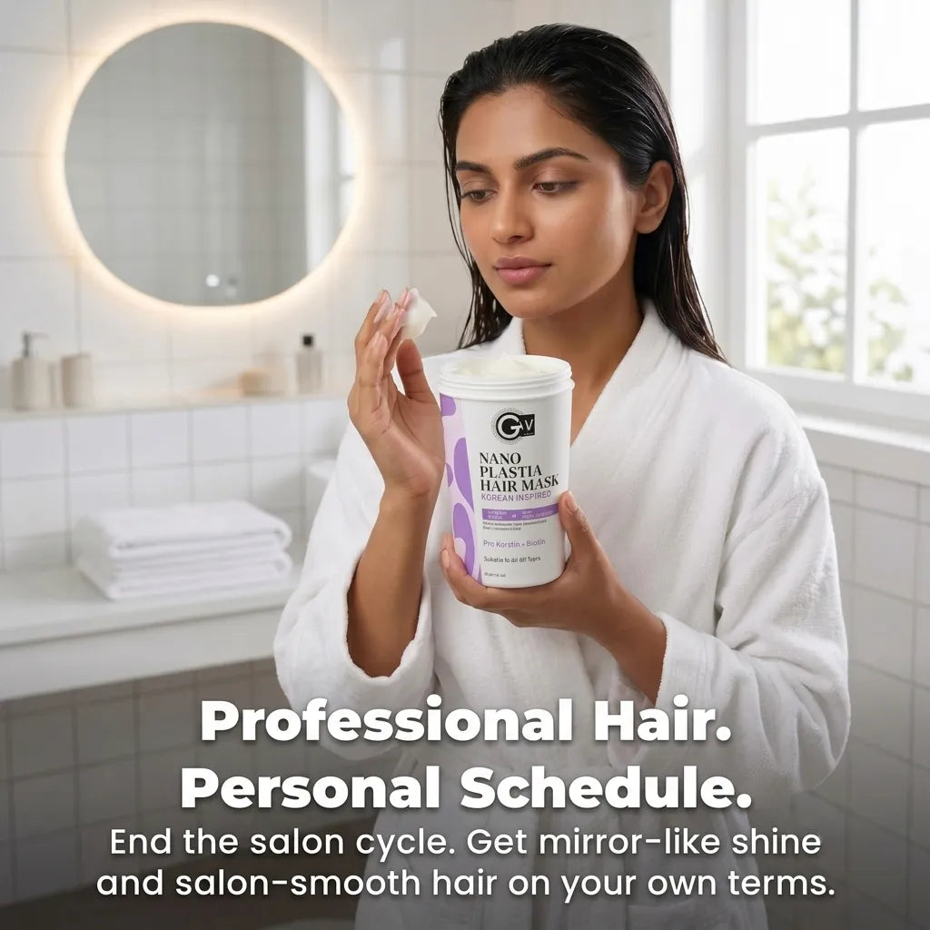 GW Professional Nano Plastia Hair Spa Mask – Pro-Keratin, Biotin & Frizz Control