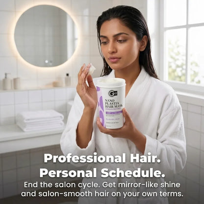 GW Professional Nano Plastia Hair Spa Mask – Pro-Keratin, Biotin & Frizz Control