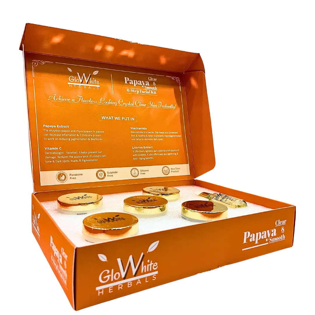 Papaya De-Pigmentation Facial Kit GloWhite Herbals