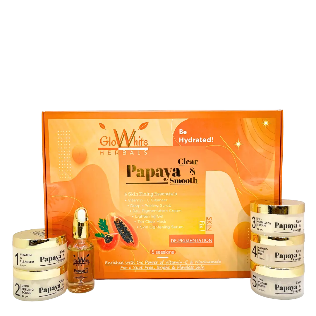 Papaya De-Pigmentation Facial Kit GloWhite Herbals