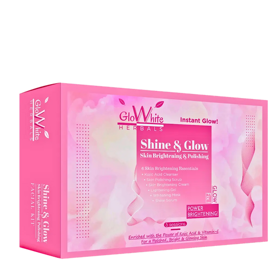 Shine & Glow Facial Kit For Instantly Polished, Bright & Glowing Skin GloWhite Herbals