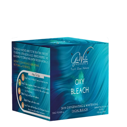 Skin Oxygenating & Whitening Facial Bleach box with OXY BLEACH label
