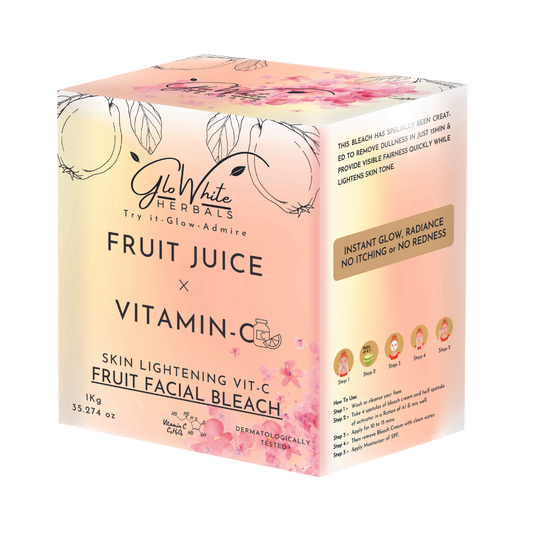 Vitamin-C Fruit Bleach For Face& Body Bleach | No-Itching & No-Redness Formula | 1kg