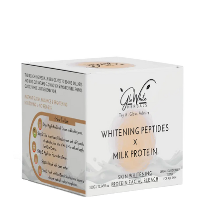 Whitening Peptides & Milk Protein Facial Bleach box, GloWhite Herbals