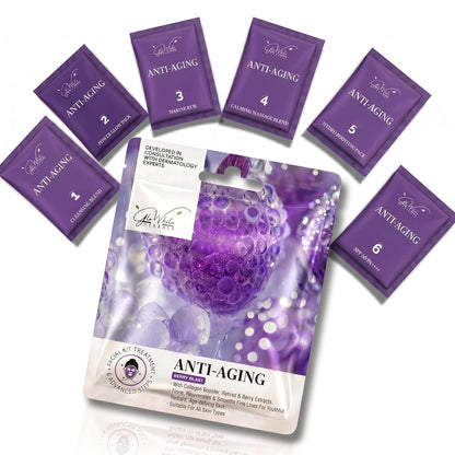 Anti-Aging Facial Kit 6-Step | Hyaluronic Acid, Retinol, Vitamin C