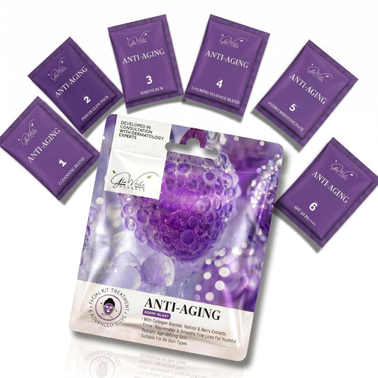 Anti-Aging Facial Kit 6-Step | Hyaluronic Acid, Retinol, Vitamin C