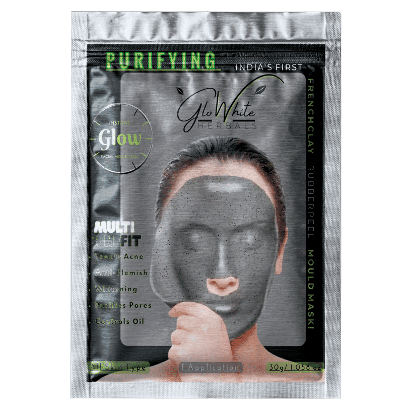 GloWhite Herbals Purifying French Clay Mould Mask for Deep De-Toxification