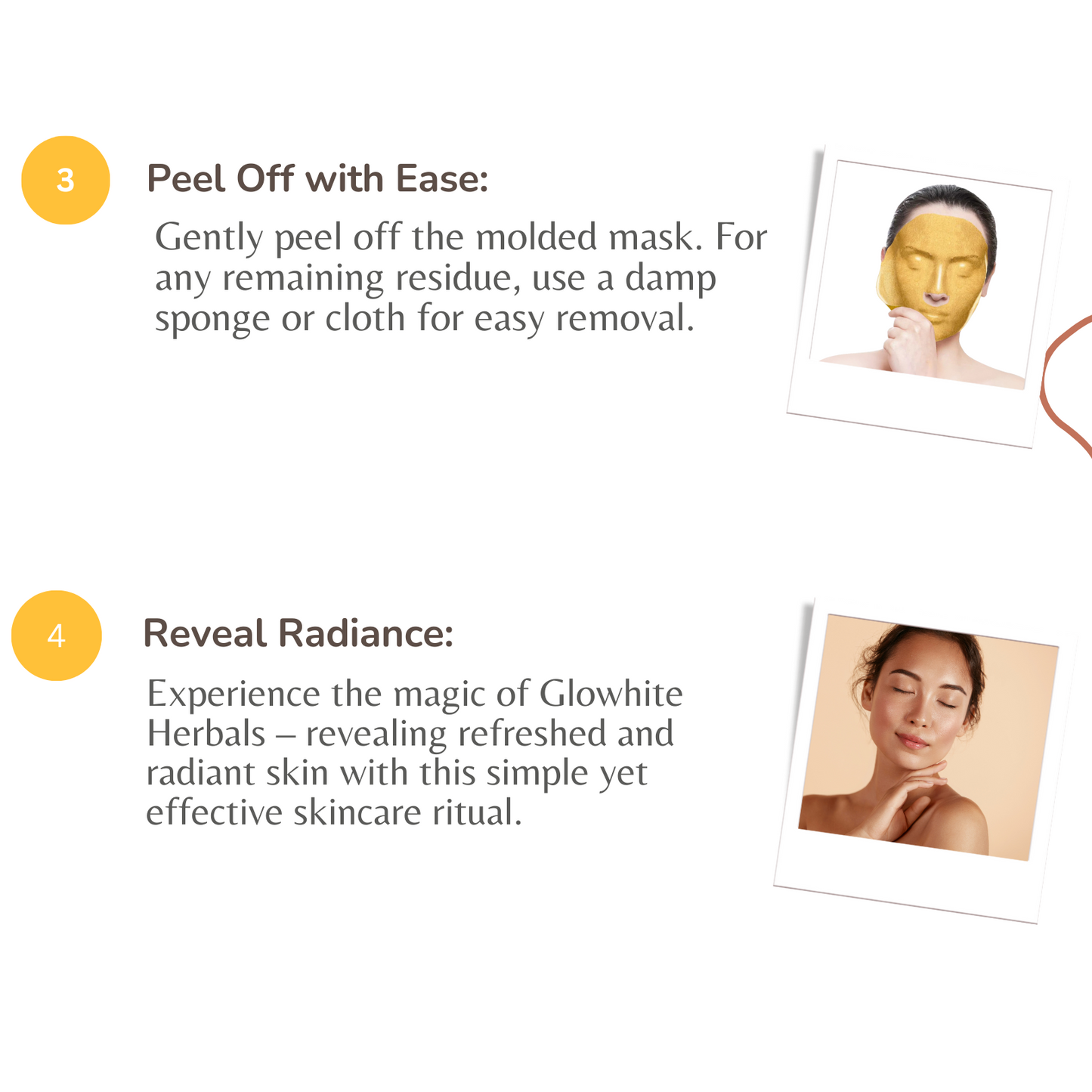 GloWhite Herbals Skin Tightening French Clay Mould Masks With 24k Gold Dust & Multi-Benefits