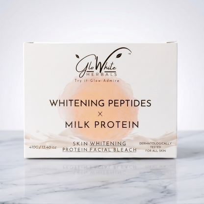 GloWhite Herbals Skin Whitening Bleach For Face For Women | Instant Whitening & Brightening Face & Body Bleach | No-Itching & No-Redness Unisex Formula  | For All Skin type | 410g