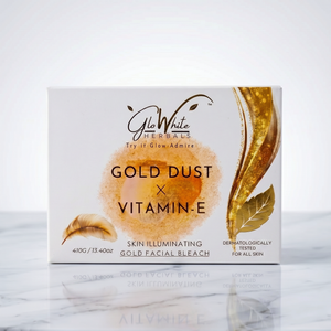 GloWhite Herbals Gold Bleach for Face & Body for Women | Instant Radiance & Glow | No-Itching & No-Redness Unisex Formula | for All Skin Types | 410g