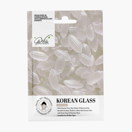 Korean Glass Skin Facial Kit – 6 Step Glow Treatment with Cica, Rice Water & Niacinamide