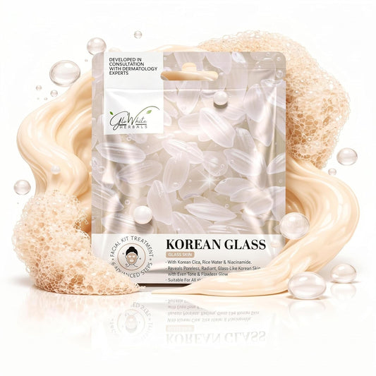 Korean Glass Skin Facial Kit – 6 Step Glow Treatment with Cica, Rice Water & Niacinamide