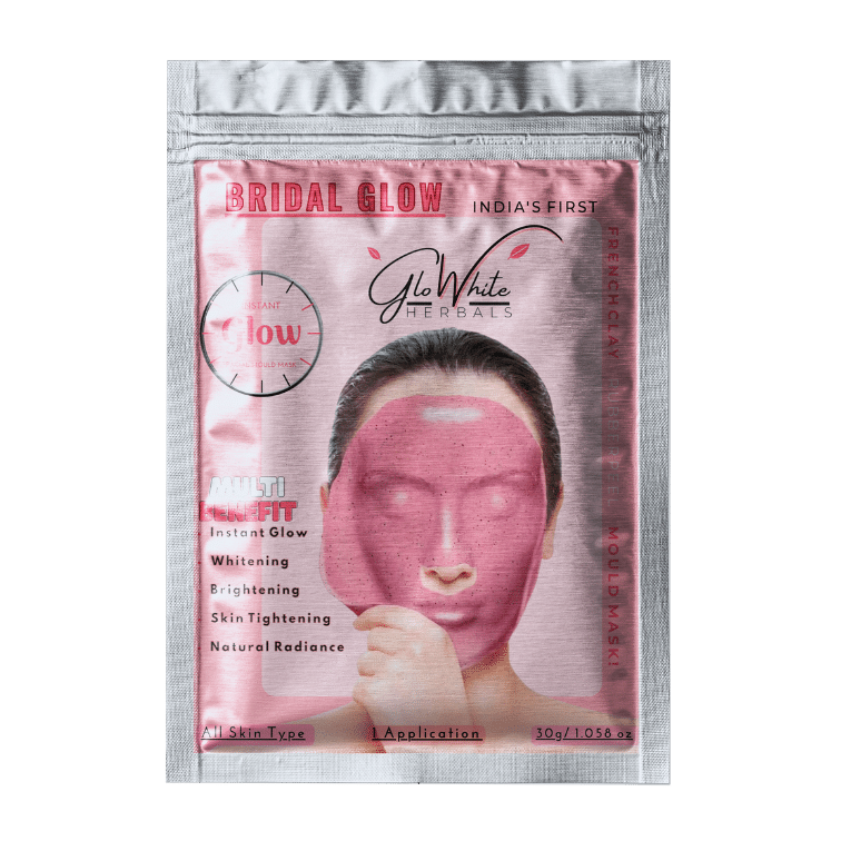 GloWhite Herbals Bridal Glow French Clay Mould Masks With Skin Perfecting Benefits