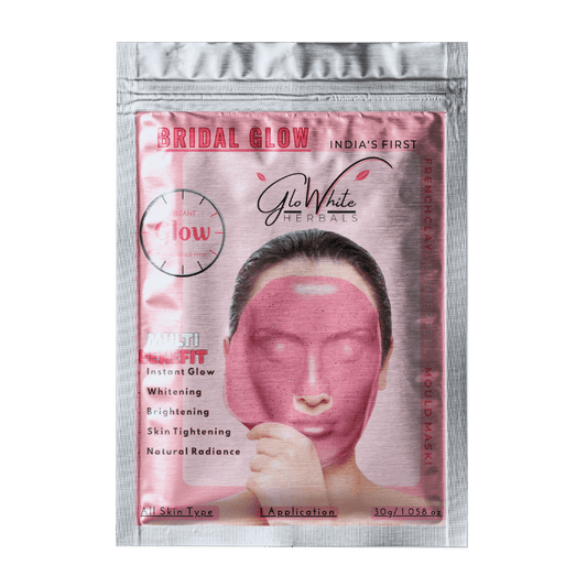 GloWhite Herbals Bridal Glow French Clay Mould Masks With Skin Perfecting Benefits