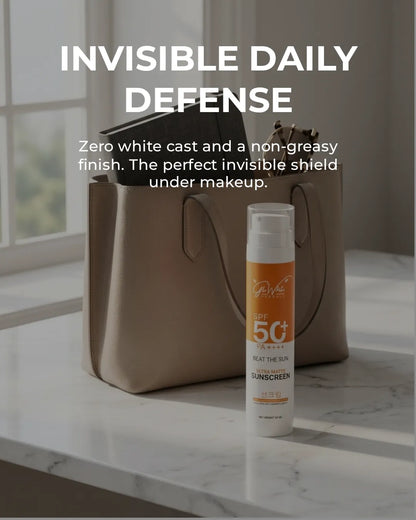 SPF 50+ PA++++ ultra matte sunscreen, no white cast, 50ml bottle