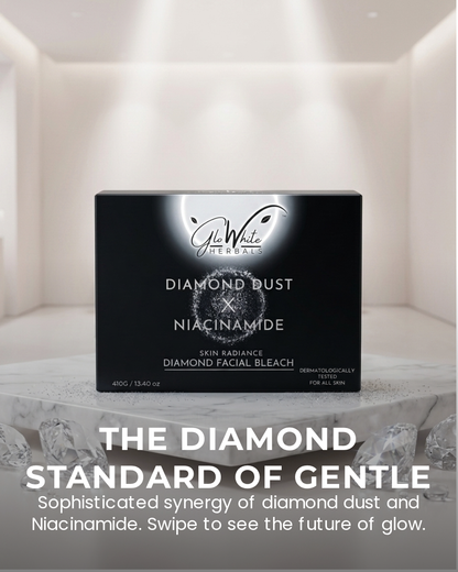 GloWhite Herbals Advance Diamond Bleach | Diamond Dust & Niacinamide | 410g