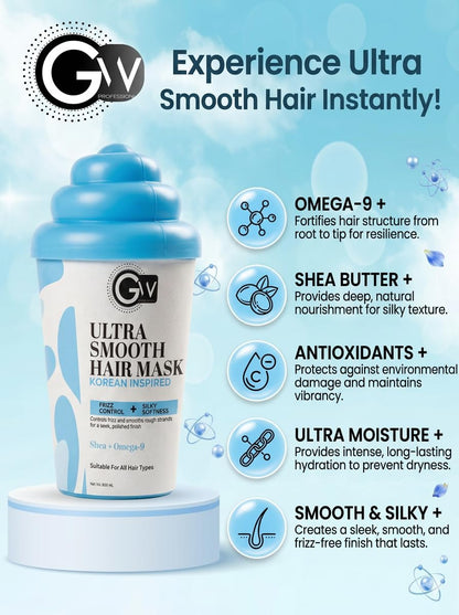 GW Professional Ultra Smooth Hair Spa Mask | Frizz Control & Silky Soft Hair